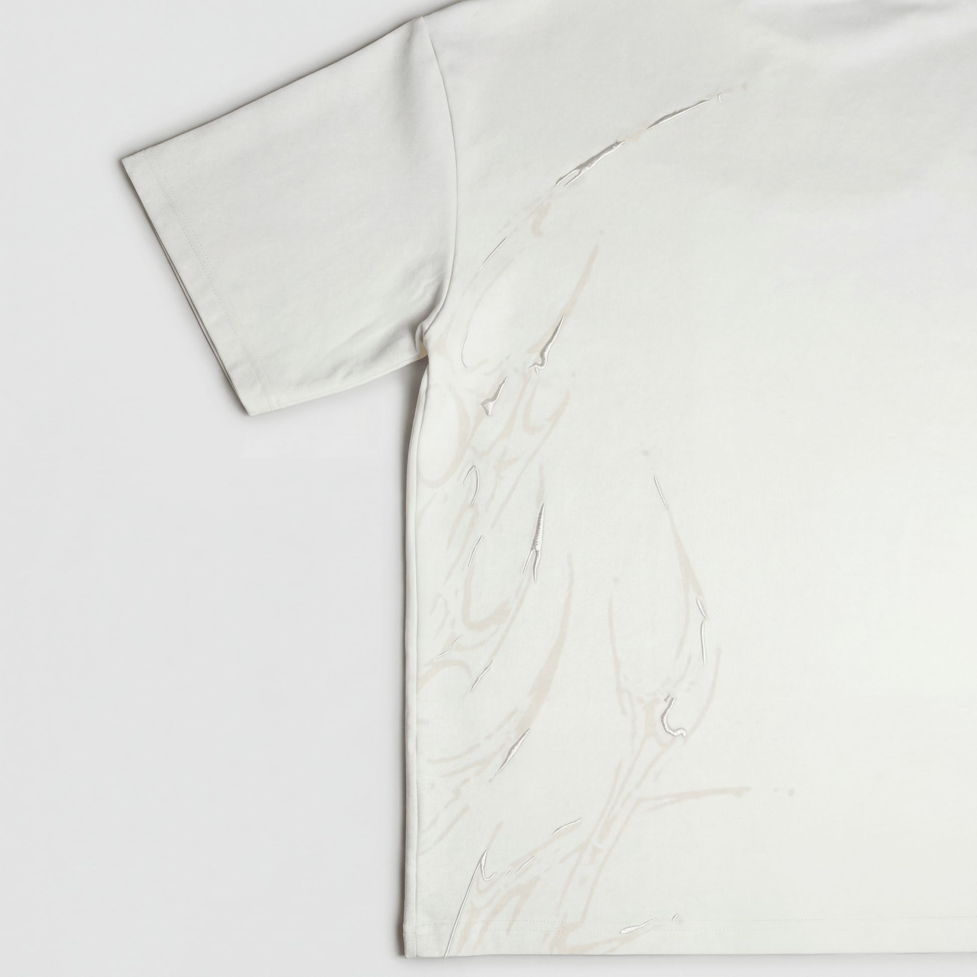 back left embroidery and screen print